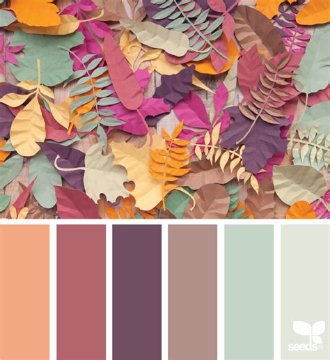 Papered Autumn Seeds Color Color Schemes Colour Palettes Color Palette