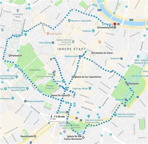 Plano Turistico De Viena Mapa Turístico De Viena Guía Con Plano De