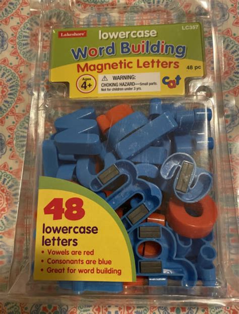 Lakeshore Uppercase Word Building Magnetic Letters 48pc For Sale Online