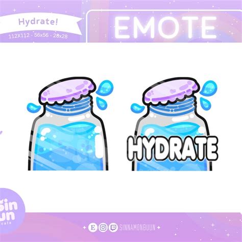 Hydrate Emote Etsy Australia