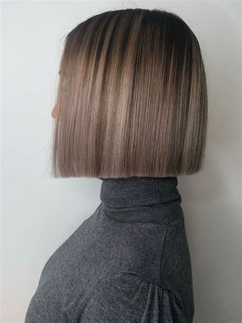 Short One Length Bob Hairstyle Real Usa Style