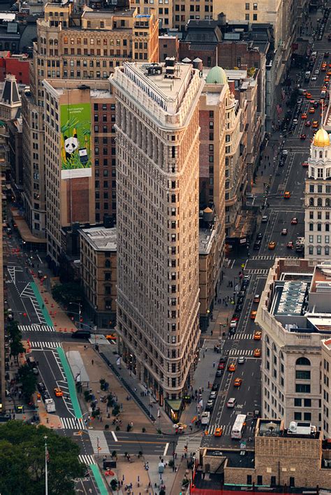 New York City Flatiron Building Aerial View In Manhattan Photograph By