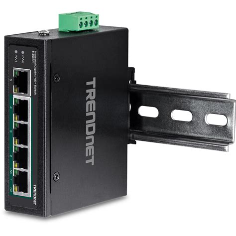 Industrial Switches 5 Port Industrial Gigabit Poe Din Rail Switch
