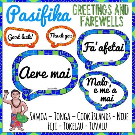 Pacific Islands Greetings And Farewells Classroom Display Top