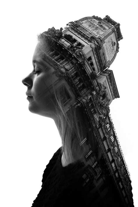 Seamless Double Exposures Of Milans Architecture And People Double