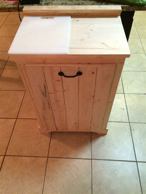 Maybe you would like to learn more about one of these? Custom made trash can hideaway cabinet | Trash can, Diy ...