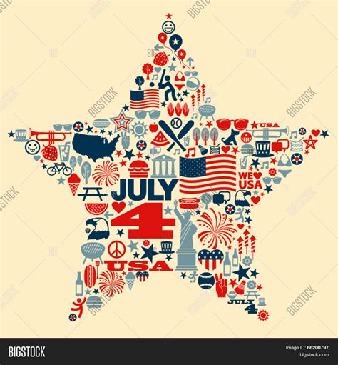 4th July Icons Vector And Photo Free Trial Bigstock