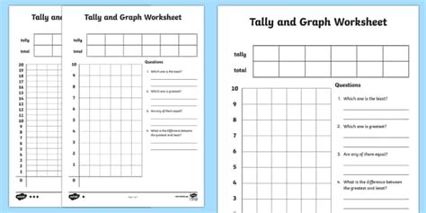 Tally And Graphing Worksheets Template Twinkl Twinkl