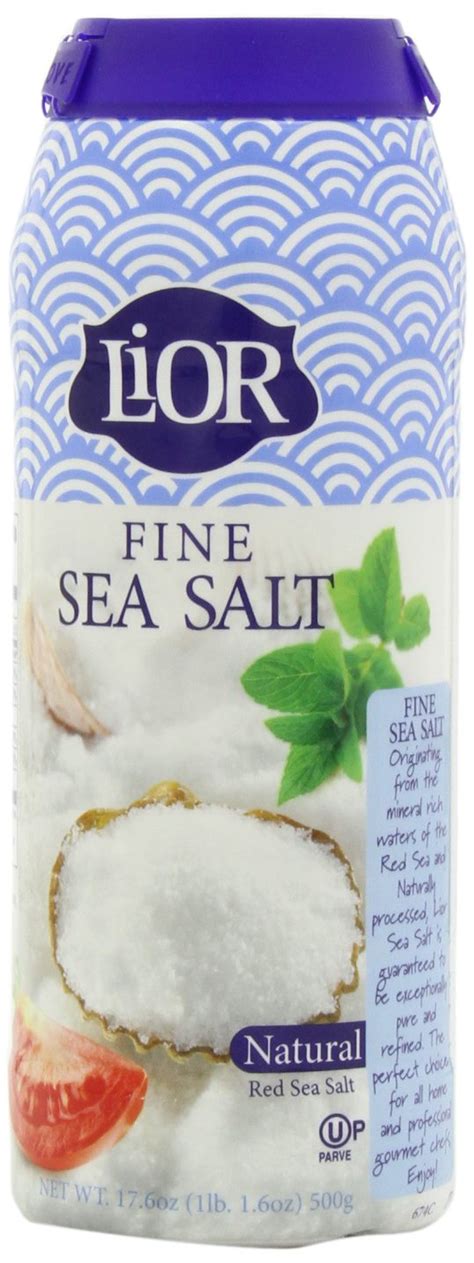 Lior Fine Sea Salt Shaker Large 176 Ounce Jars Pack Of
