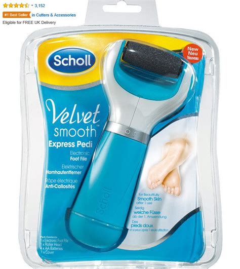Scholl Velvet Smooth Pedi Electric Hard Skin Remover With Three
