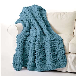 Ravelry Big Basketweave Blanket Pattern By Bernat Design Studio