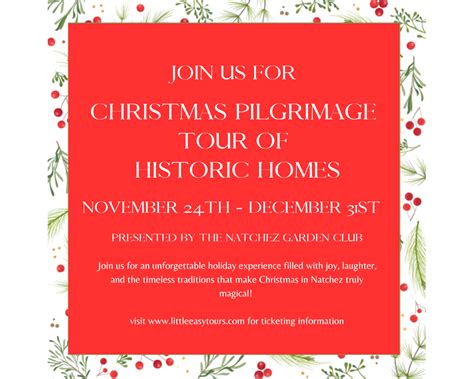 Christmas Pilgrimage Tour Of Historic Homes Visit Natchez