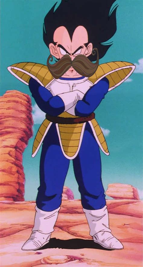 Baby arrives on earth and begins taking over people's bo. Image - Mustache Vegeta.jpg - Ultimate's Wiki