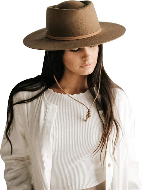 Wren Brown Round Top Hat At Amazon Womens Clothing Store