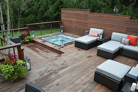 20 Most Beautiful Deck Hot Tub Ideas For Joyful Backyard