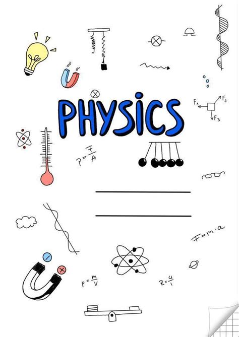 Physics Notebook Cover Ideas Notebook Cover Design Notebook Covers