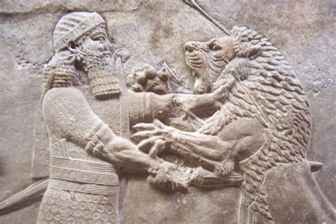 Assyrian King Ashurbanipal Lion Hunt 645 635 BC From Ninev Flickr
