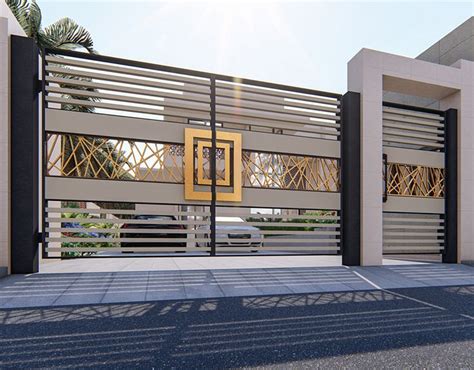 Chic metal backyard gates will let you you to stress the location inside the web host and could supply a extra delicate turn. MODERN GATE DESIGN on Behance in 2020 | House gate design, Entrance gates design, Gate wall design