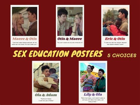 Sex Education Netflix Show Mini Poster Photo Print Duo 1 Etsy