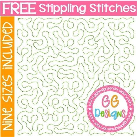 Free Stippling Stitches Machine Quilting Designs Free Embroidery