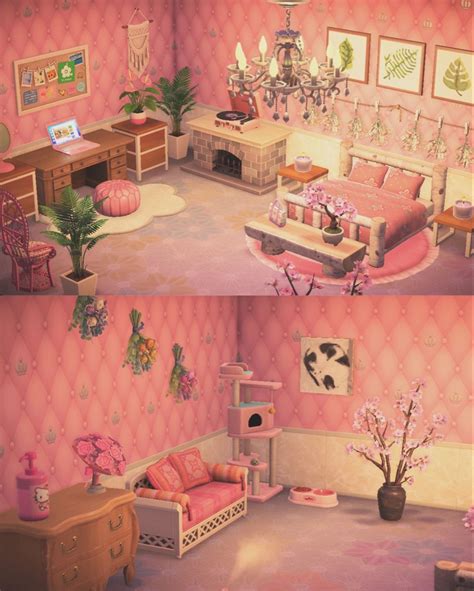ACNH Bedroom Ideas in 2022 | Pink furniture, Pink bedrooms, Bedroom vintage