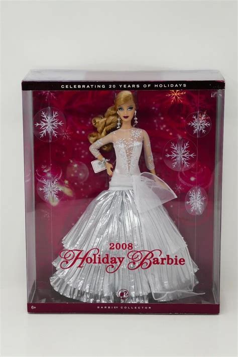 mattel 2008 holiday barbie 20th anniversary collectors edition doll nrfb mattel