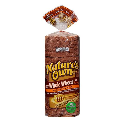 Natures Own 100 Whole Wheat With Honey Bread Shop Sliced Bread At H E B