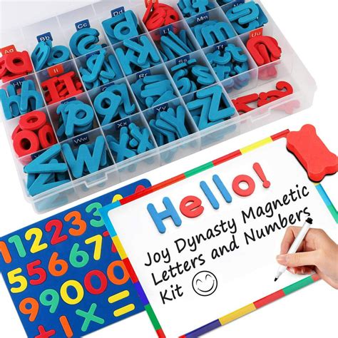 237 Pcs Magnetic Letters And Numbers With Magnetic Board And Storage