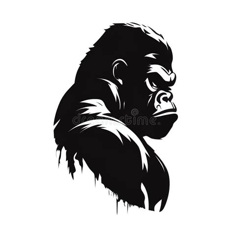 Black Gorilla Logo Stock Image Image Of Company Generated 268388867