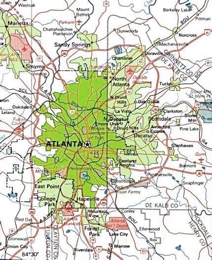 City Of Atlanta Map