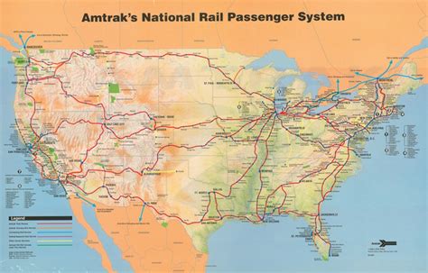 Amtrak System Map 1993 — Amtrak History Of Americas