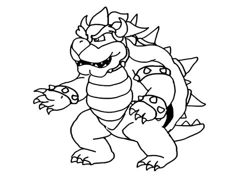 Bowser Coloring Pages Coloring Pages For Kids And Adults