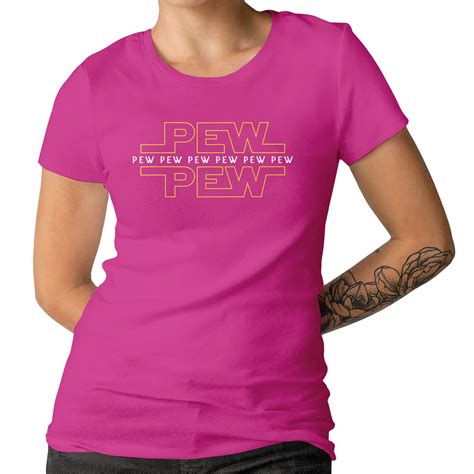 Pew Pew Pew Funny Mens Ladies Adult T Shirt Funny Adorable Etsy