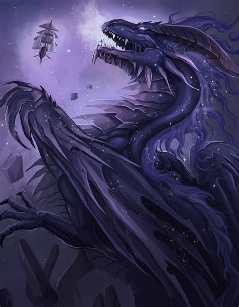 Space Dragon By Nightmaremoonluna Dragon Artwork Fantasy Fantasy