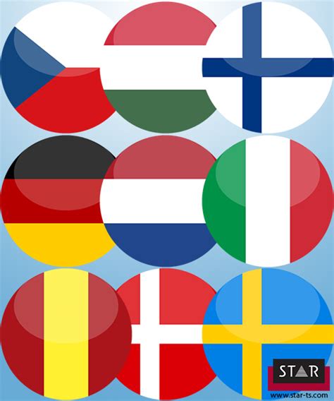 European Flags Quiz Countries And Their Languages Star