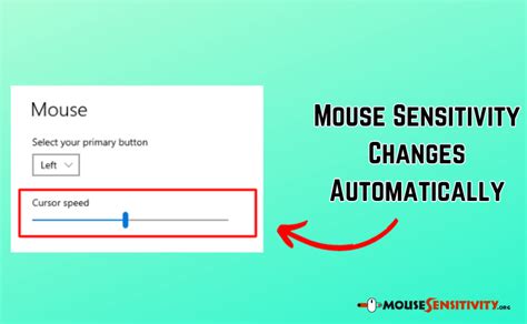 Mouse Sensitivity Changes Automatically On Windows 1110