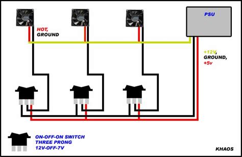 By wiring the switch to 12v, the timers on times will correspond to the relay being activated. Inexpensive 12V-OFF-7V Modification Fanbus Wiring Diagram - Icrontic