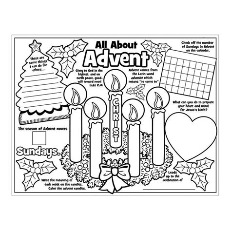 Once again, you can find the materials for this project. Paper Color Your Own "All About the Advent" Posters ...