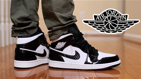 Jordan 1 Mid Carbon All Star Review And On Feet Youtube