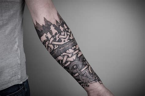 Lord Of The Rings Sleeve Nordic Ornament Pradd Tattoo
