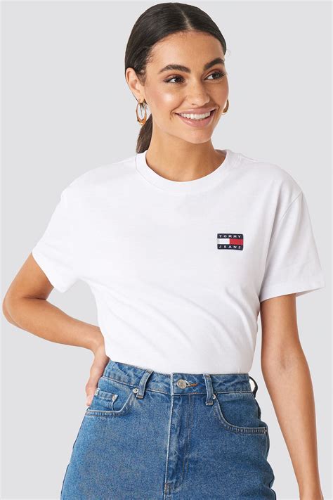 Tommy Jeans Badge Tee White Tommyjeans Cloth T T