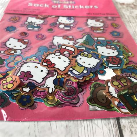 Vintage Sanrio Hello Kitty Stickers Kawaii Rare Sanrio 1990s Etsy