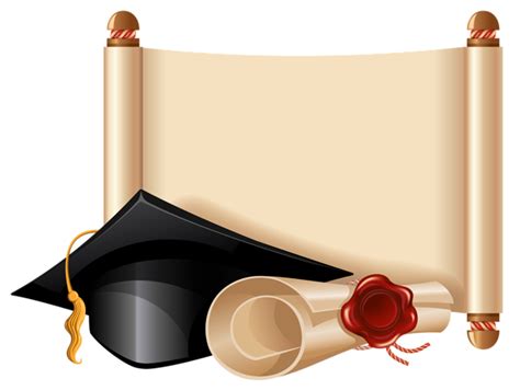 Diploma And Graduation Cap Png Clipart Picture Graduation Clip Art
