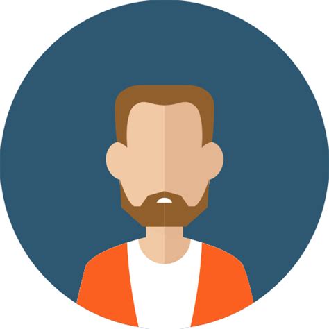 Profile Man Beard Business Avatar People User Facial Hair Icon