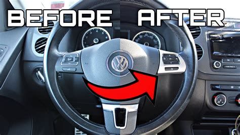 Volkswagen Steering Wheel Cover Trim Install And Review Vw Tiguan