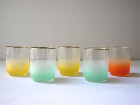 Vintage Blendo Glasses Set Of Libbey Glassware Etsy Libbey