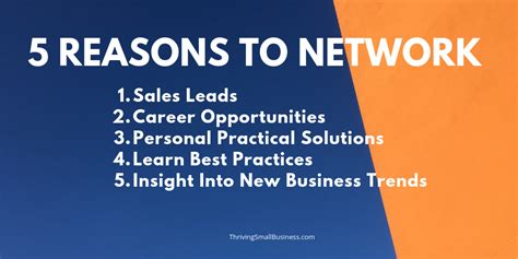 5 Advantages Of Professional Networking The Thriving Small Business