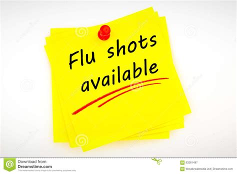 Composite Image Of Flu Shots Available Stock Illustration - Image: 63281497