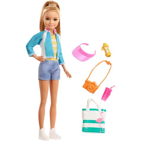 barbie stacie travel doll with 5 tourist themed accessories