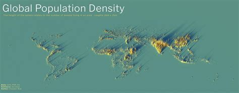 Global Population Density Factsmaps
